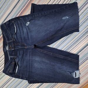 Distressed Denim Shorts